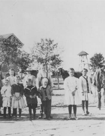 The Little Red Schoolhouse in Scottsdale, Arizona, shortly after its construction in 1909