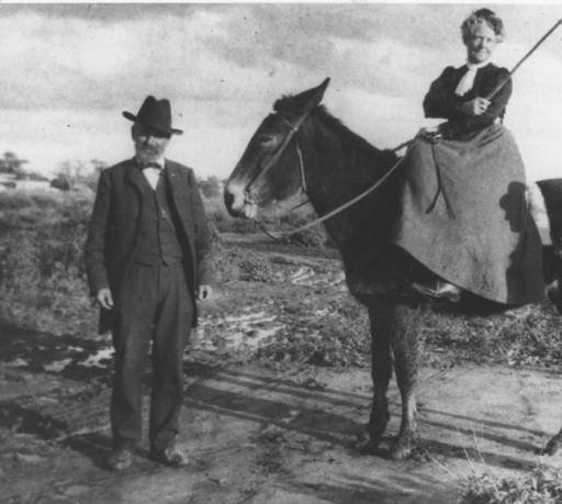 Winfield and Helen Scott, founders of Scottsdale, photographed around 1900